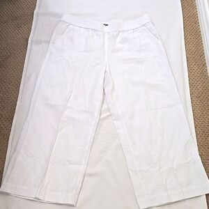 Olsen Europe Anna wide leg linen pants XL